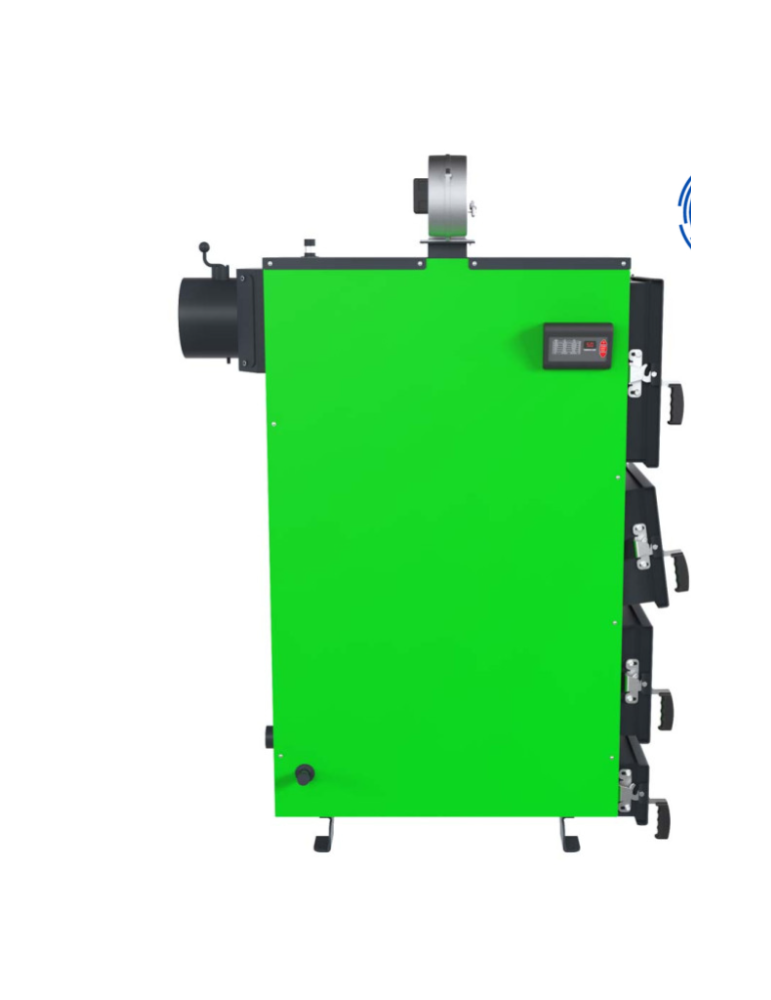 Cazan cu Combustibil Solid Feniks C Plus 75 kW cu Ventilator și Automatizare