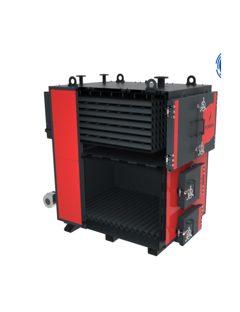 Centrală Termică pe Combustibil Solid Feniks M Plus 500 kW cu Ventilator - Soluția Ideală pentru Încălzirea Spațiilor Mari