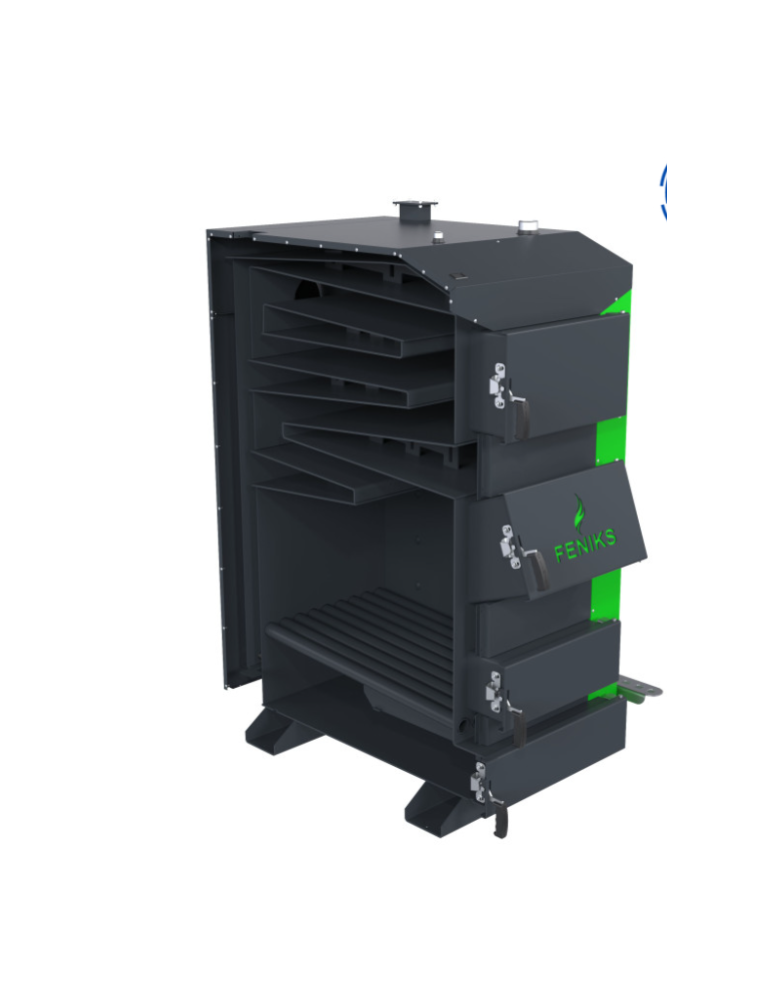 Feniks N 95 kW - centrală termică pe lemne cu ventilator