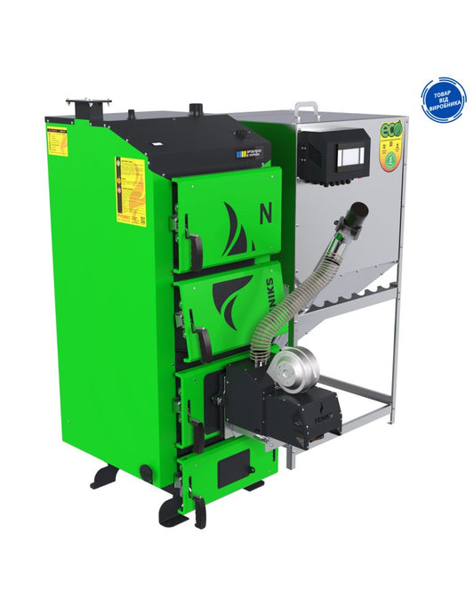 Centrală Termică Puternică FENIKS N 98 kW - Lemn și Pelet - Eficiență Maximă pentru Locuința Ta