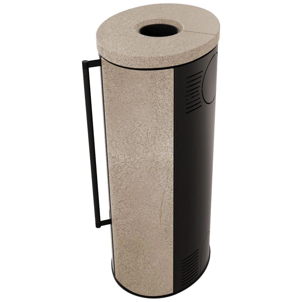 Soba Erik 5.5kW ceramica Gold Satin - samota neagra