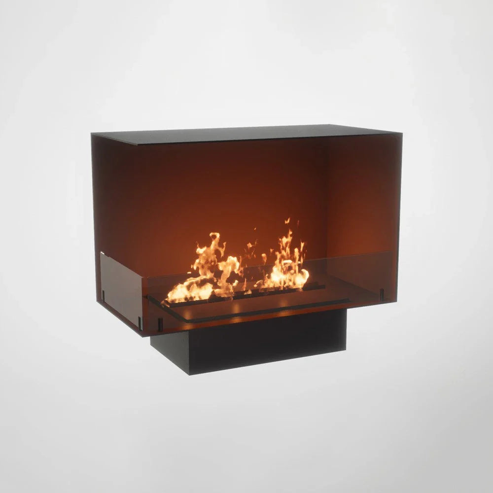 Șemineu pe colț cu bioetanol Foco Left 800 - Design Modern și Eficiență Energetică