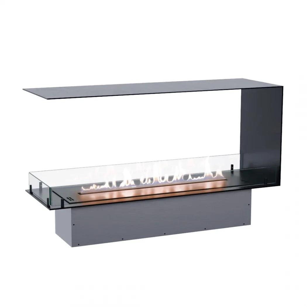 Foco Divisor de Cameră 1200 - Șemineu Bioetanol Încorporat cu Vizualizare pe 3 Laturi