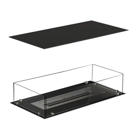 Șemineu Modern Foco Four 800 cu Ardere pe Bioetanol - Design 4 Săli, Integrabil