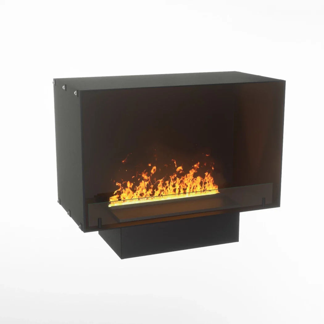 Șemineu Electric Foco Myst One 800 Negru - Flacără Realistă cu Aburi