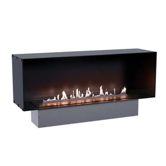 Șemineu Bioetanol Foco One 1500 - 150 cm Lățime, Vedere Frontală a Flăcărilor, Ideal Sub TV