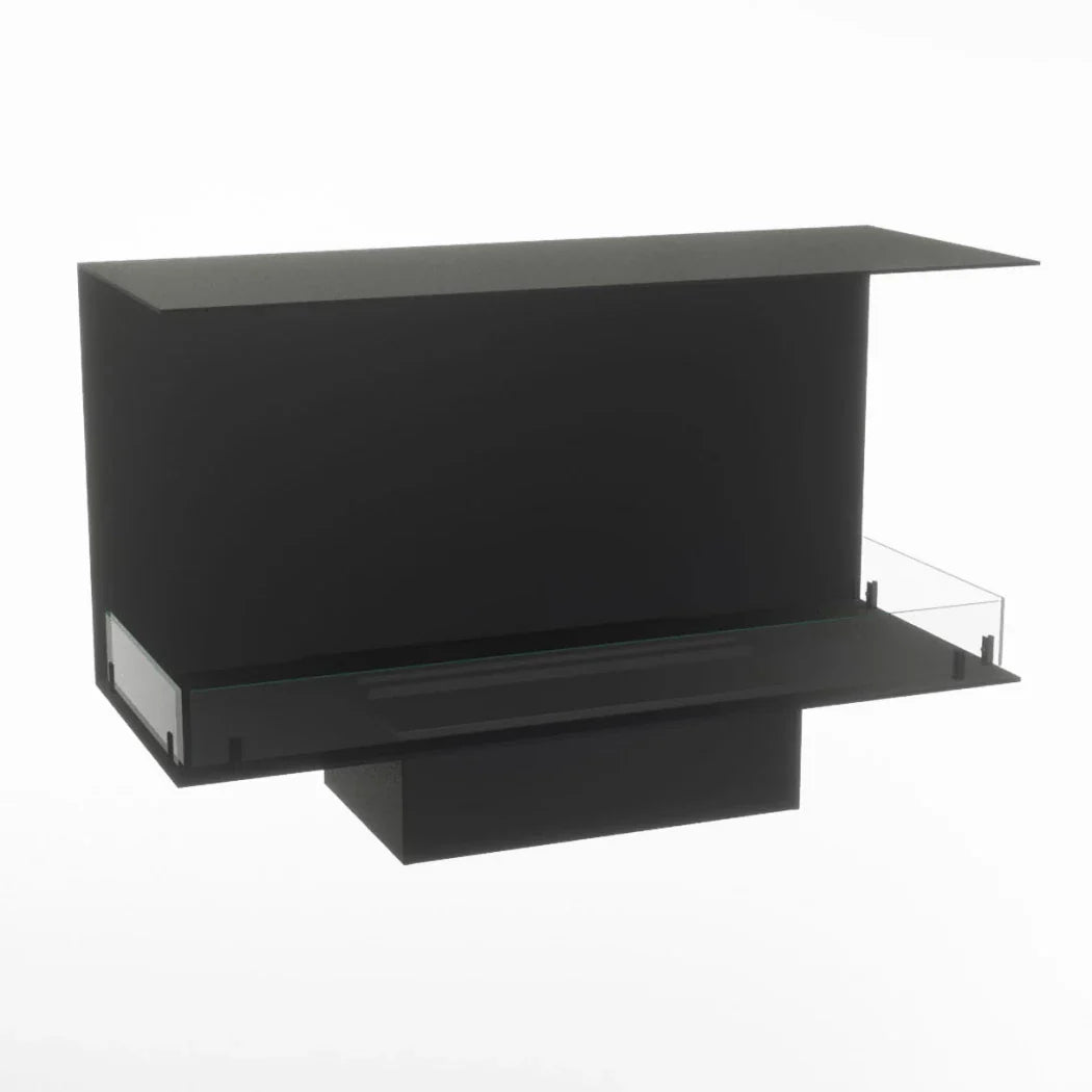 Șemineu Electronic cu Trei Fețe Foco Myst Three 1000 - Tehnologie de Abur pentru o Atmosferă Autentică