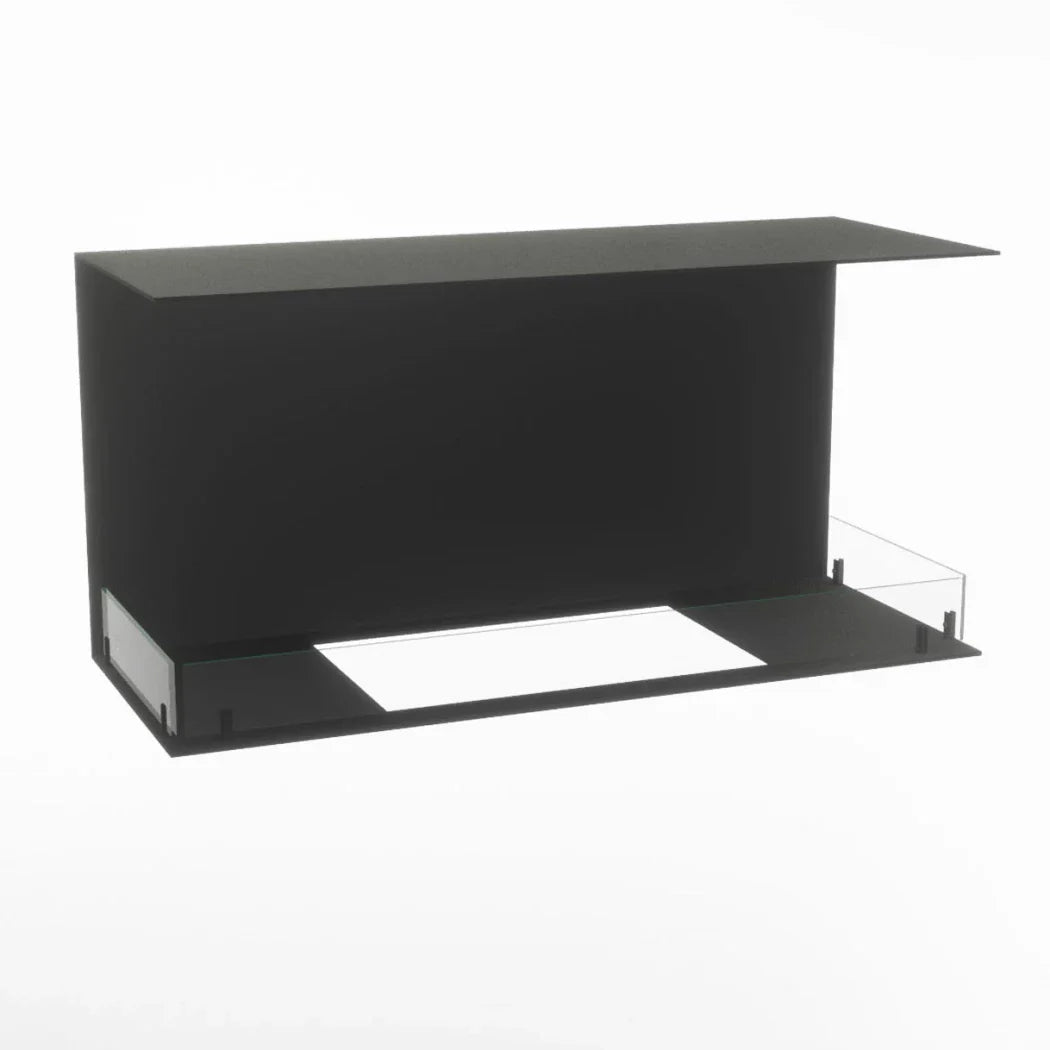 Șemineu Electronic cu Trei Fețe Foco Myst Three 1000 - Tehnologie de Abur pentru o Atmosferă Autentică