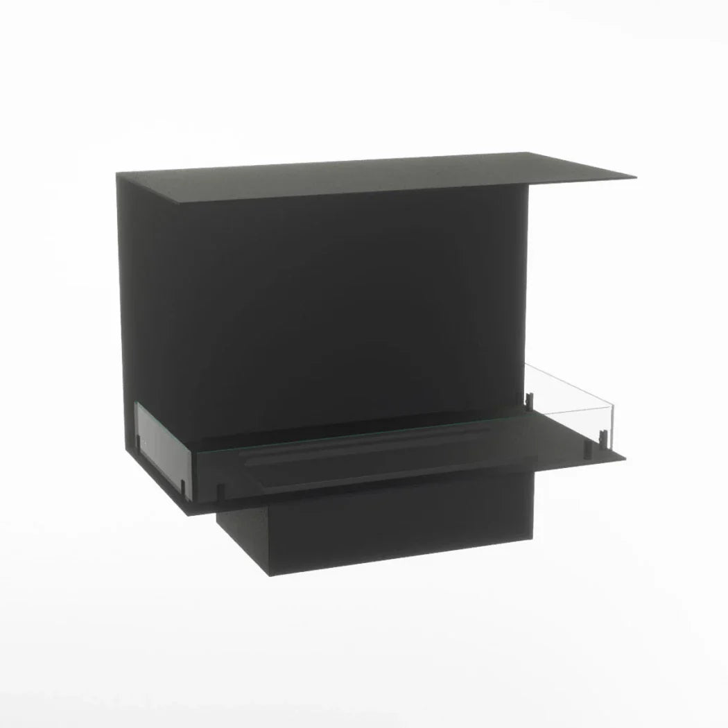 Șemineu Electric de Colț Foco Myst Three 800 cu Abur de Apă - Siguranță și Eleganță