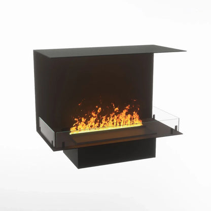 Șemineu Electric de Colț Foco Myst Three 800 cu Abur de Apă - Siguranță și Eleganță