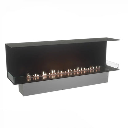 Șemineu pe bioetanol Foco Three 1800 - 180 cm, 3 fețe, integrat, pentru pereți media