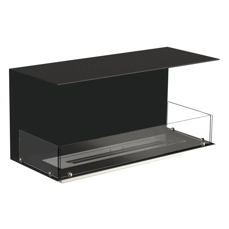 Foco Three 1000: Șemineu Elegant pe Bioetanol, cu 3 Fețe, pentru Montaj în Perete