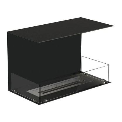 Foco Three 800 - Șemineu pe bioetanol panoramic, 3 fețe, integrat, fără coș