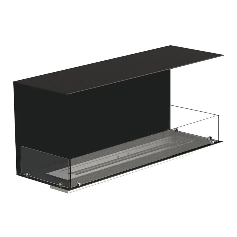 Șemineu pe bioetanol Foco Three 1200, 3 fețe deschise, din oțel inoxidabil