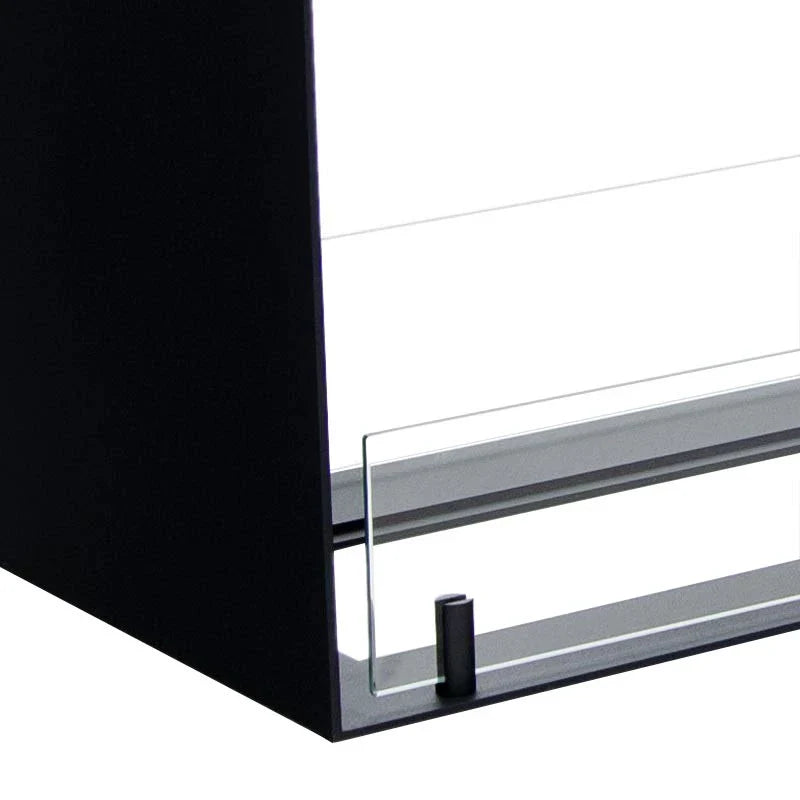 Șemineu pe bioetanol Foco Two 1100 Medium - Flacără dublă, 110cm, Oțel inoxidabil