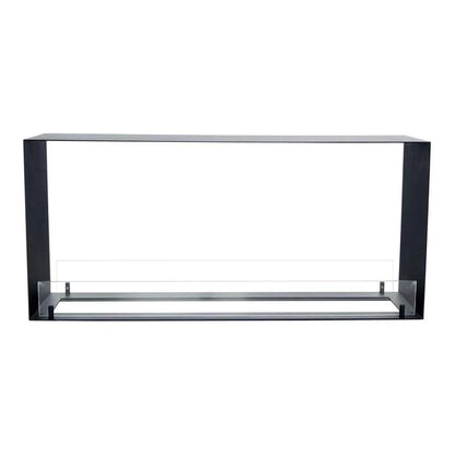 Șemineu pe bioetanol Foco Two 1100 Medium - Flacără dublă, 110cm, Oțel inoxidabil