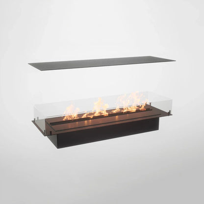 Șemineu Bioetanol Elegant Foco Four 1200, 4 Fețe, Design Îngropat