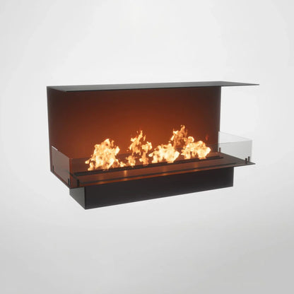 Șemineu pe bioetanol Foco Three 1200, 3 fețe deschise, din oțel inoxidabil