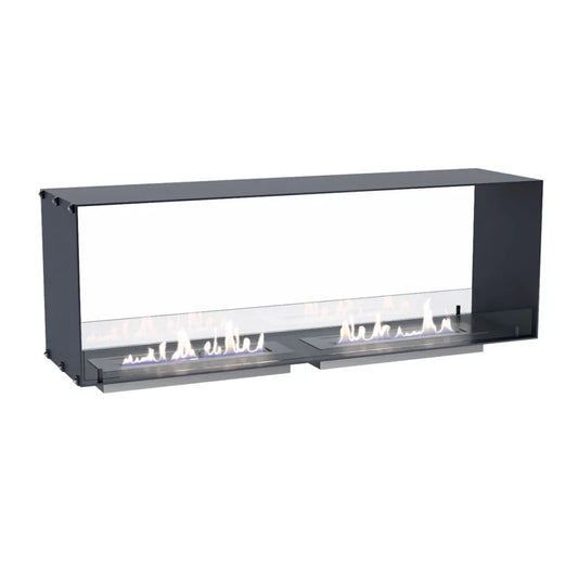 Foco Two 1500 - Șemineu pe Bioetanol Încorporat, 150 cm, Dublă Vizualizare