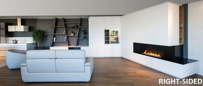 Șemineu pe colț Planika Forma 2300, Stânga - Design Elegant și Ardere Curată