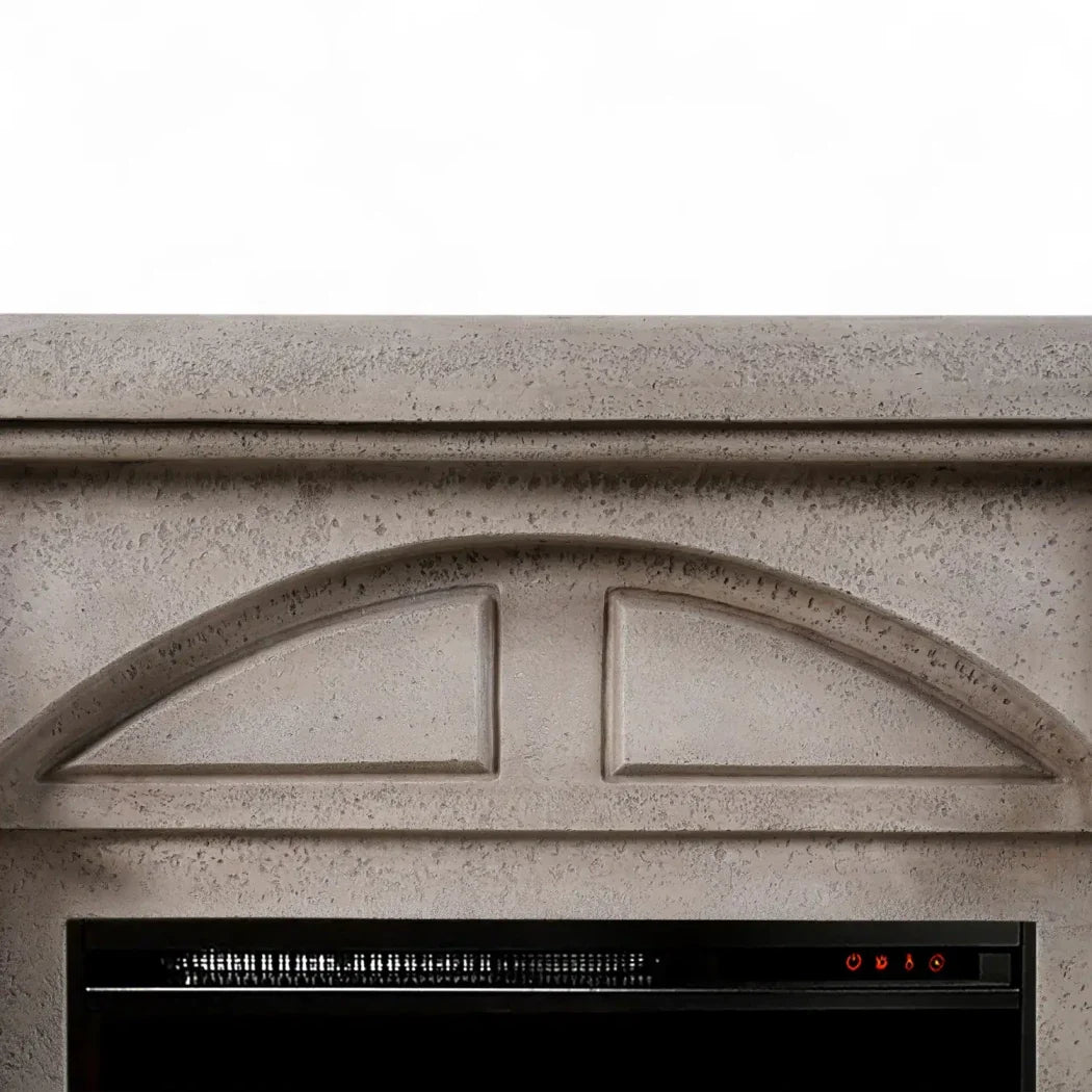 Șemineu Electric Logi ScandiFlames din Polystone - Eleganță Clasic-Modernă cu Căldură și Ambiție