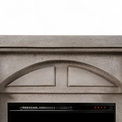Șemineu Electric Logi ScandiFlames din Polystone - Eleganță Clasic-Modernă cu Căldură și Ambiție