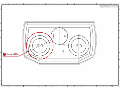 Soba pe lemne KAWMET P7, cu plita pentru gatit, 10.5 kW, LB ECO – Stanga