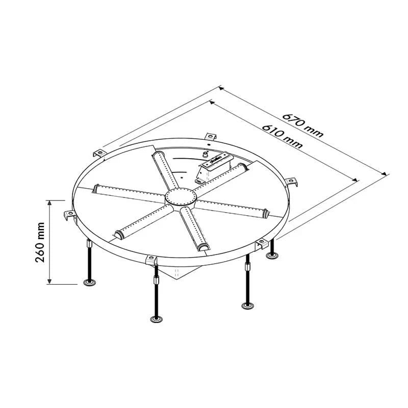 Arzător Automat Inox Galio Star pentru Șeminee de Exterior DIY