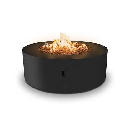 Șemineu Exterior Rotund Automat Negru Galio Star - Design Stelat Premium