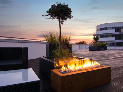 Șemineu Exterior Automatic Planika Galio Corten - Control Inteligent și Design Modern