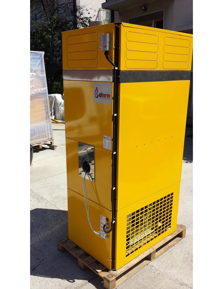Generator de aer cald industrial T-300 cu arzator pentru ulei uzat