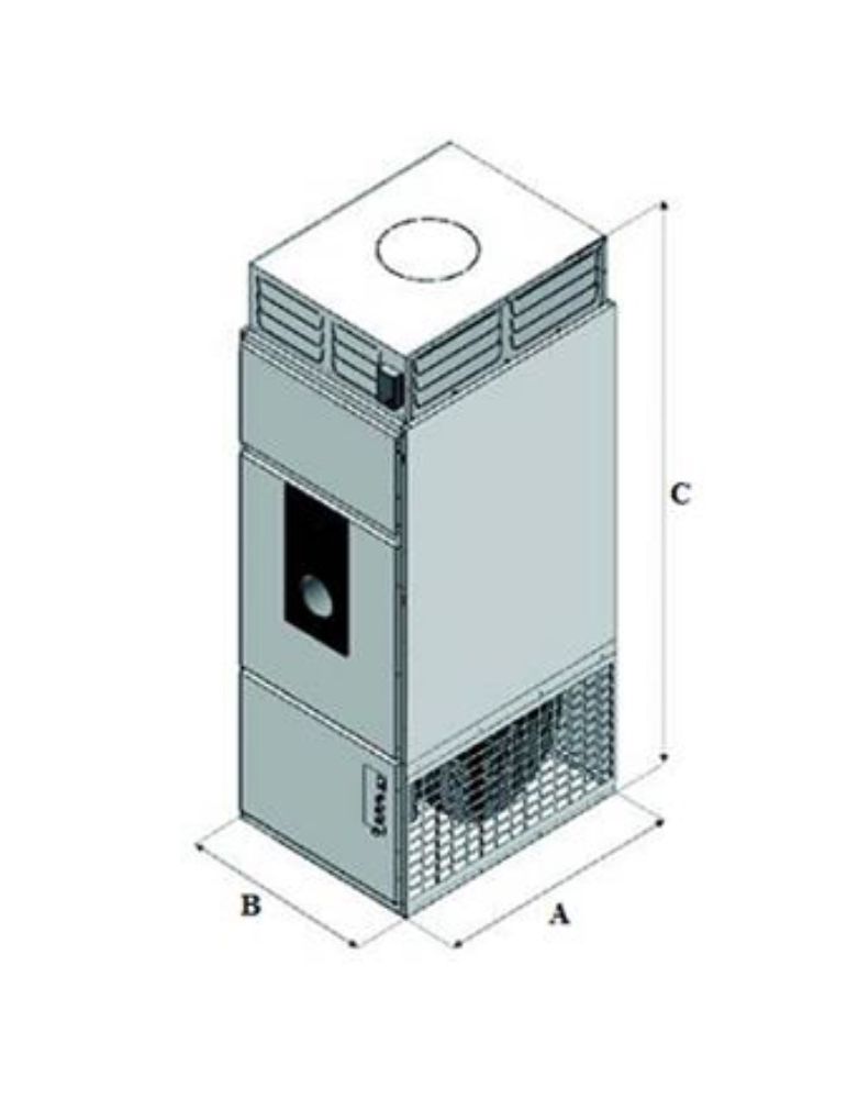 Generator de aer cald industrial cu arzator pentru ulei uzat model T-40