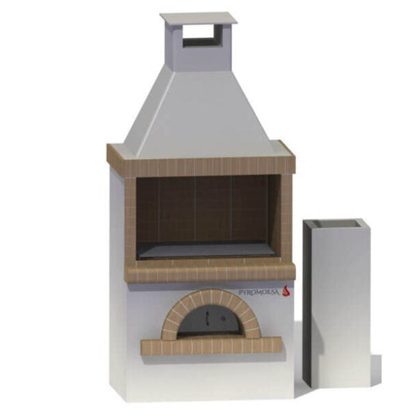 Gratar de gradina, placat cu samota, 127 cm latime - Pyromoesa