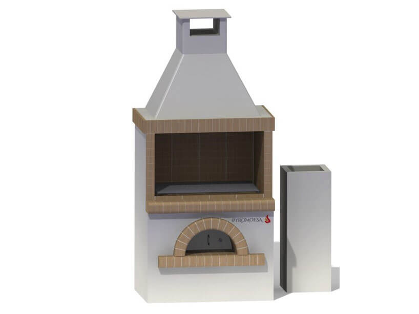 Gratar de gradina cu cuptor - 105 cm - Pyromoesa