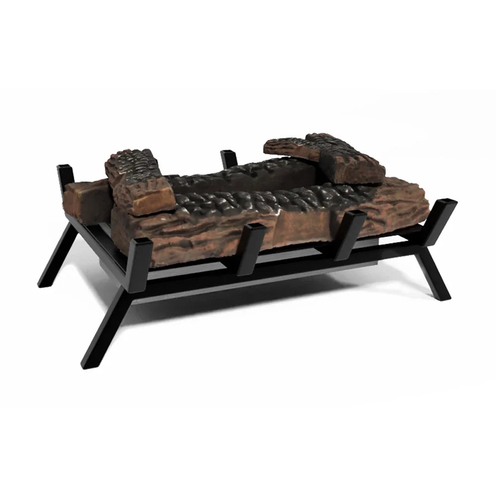 Grătar Bioetanol Semineu M - 40 cm, cu Jurnale Decorative