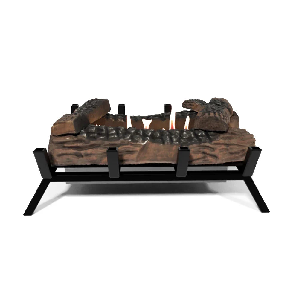 Grătar Bioetanol Semineu M - 40 cm, cu Jurnale Decorative