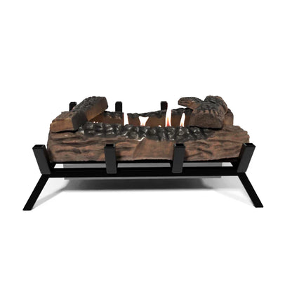 Grătar Bioetanol Semineu M - 40 cm, cu Jurnale Decorative