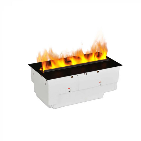 Arzător de Casetă 400-600 cu Aburi de Apă Încorporat - Flacără Realistă cu LED