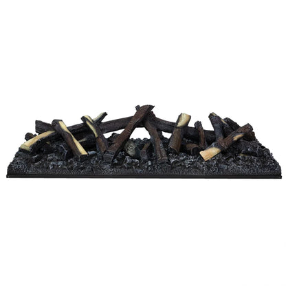 Logset 1000 - Decoratiune LED Efect Fulgerare Lemne pentru Semineu/Centrala 1000