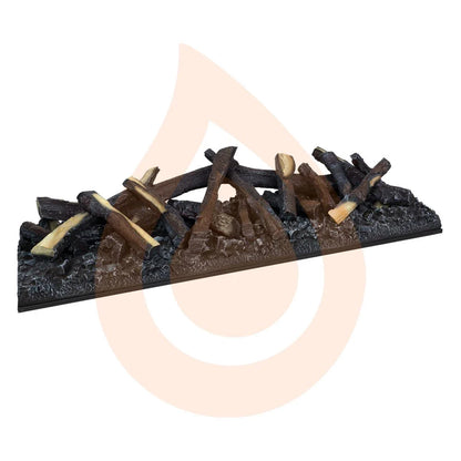 Logset 1000 - Decoratiune LED Efect Fulgerare Lemne pentru Semineu/Centrala 1000