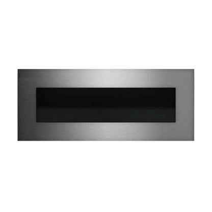 Șemineu pe Perete Icon Fires Nero 1150 - Oțel Periat, 115cm Lățime, Ardere Curată