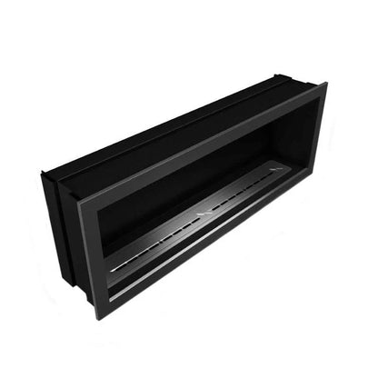 Șemineu Bioetanol Icon Slimline Firebox SFB1350 - Oțel Periat, Lux și Căldură Eficientă