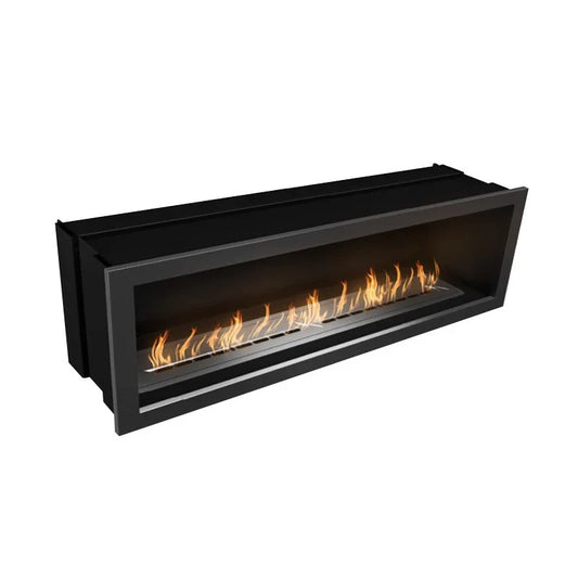 Șemineu Bioetanol Încorporat Icon Slimline SFB1650 - Oțel Periat, 9.8 kW