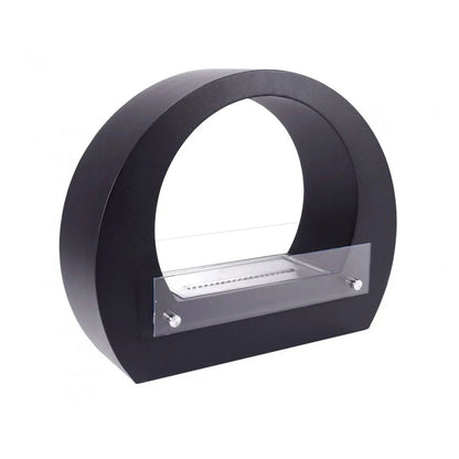 Dallas - Șemineu Rotund pe Bioetanol - Negru, Elegant și Modern