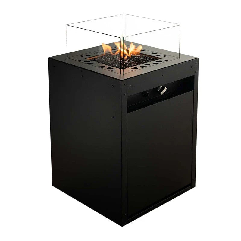 Planika Fires Square - Șemineu pe Gaz de Exterior Durabil și Elegant, 10 kW