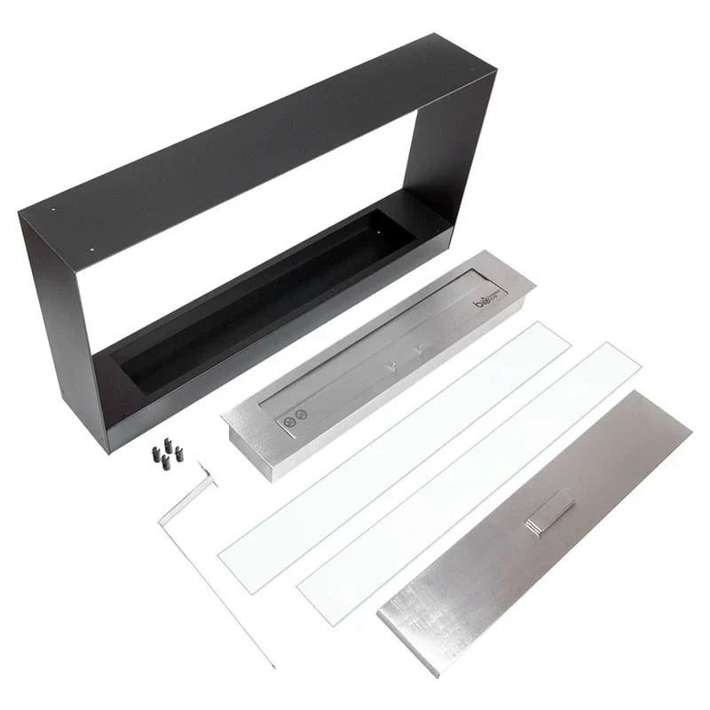 Șemineu pe Bioetanol Încorporat 100 cm "See Through" - Eleganta Dubla