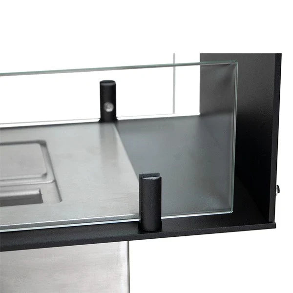 Șemineu Slim pe Bioetanol Foco Two 600 - Design Modern, Vedere Dublă, 7.5 Ore de Ardere