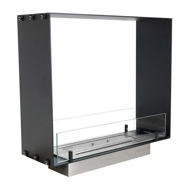 Șemineu Slim pe Bioetanol Foco Two 600 - Design Modern, Vedere Dublă, 7.5 Ore de Ardere