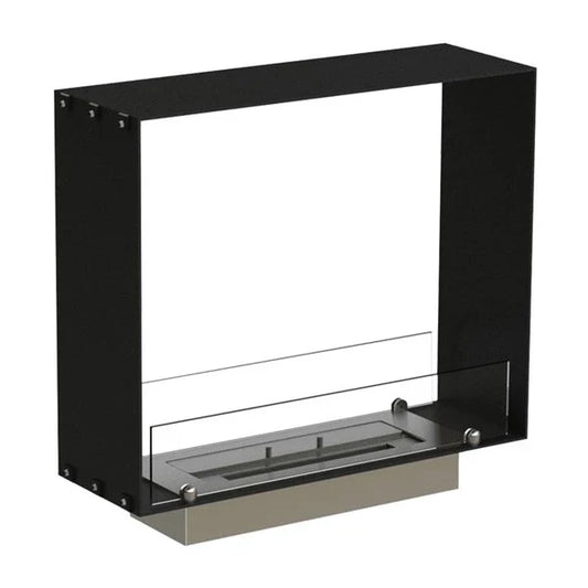 Șemineu Slim pe Bioetanol Foco Two 600 - Design Modern, Vedere Dublă, 7.5 Ore de Ardere