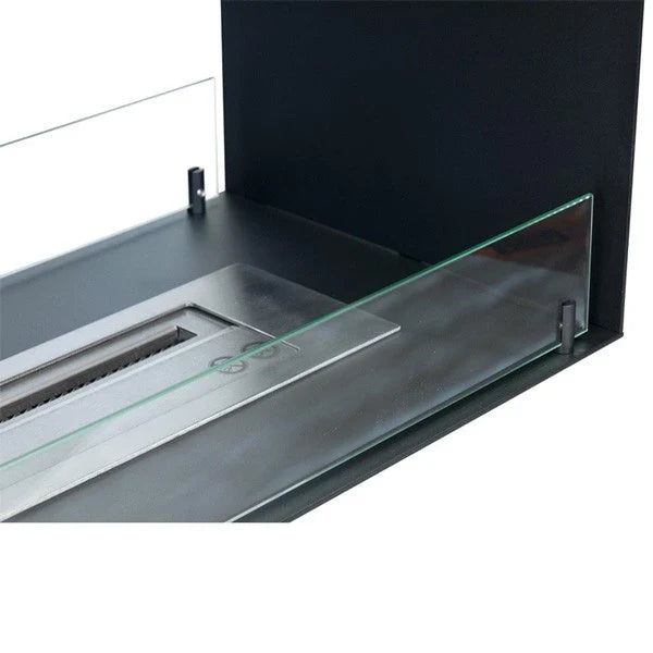 Șemineu Modern cu Bioetanol Foco Two 1000, Dublă Față, Ideal pentru Delimitarea Spațiilor